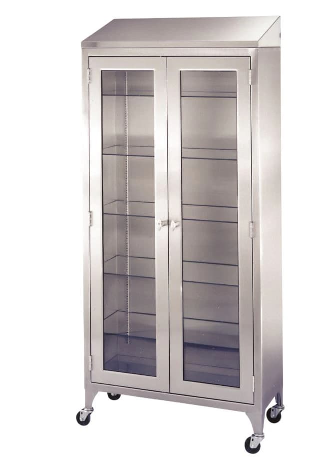 Blickman Instrument Cabinet with 5 Glass Shelves - Cabinet w/5 Glass Shelves - Image 1
