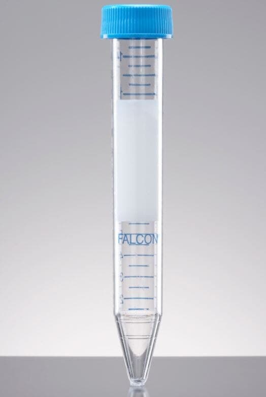 Falcon 15mL Polystyrene Centrifuge Tube, Conical Bottom, Screw Cap, Sterile, 500/Case - Falcon Cnicl Cntruge Tube - Image 1