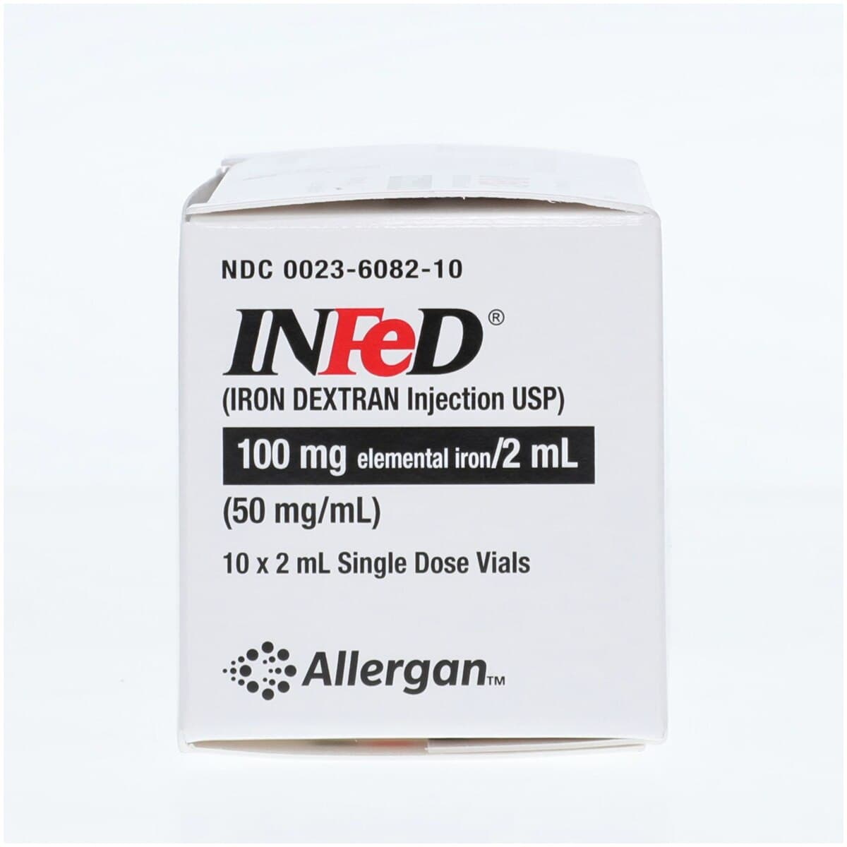 InFed (Iron Dextran) Injection, 50 mg/mL, Single-Dose Vial, 2 mL, 10/Package thumbnail 4