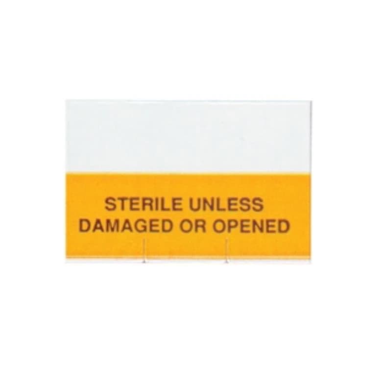 SPS Medical Sterilization Record Labels, Load Record/Contact Label Applicator, White/Yellow, 10/Box - Sterilization Record Labels - Image 1