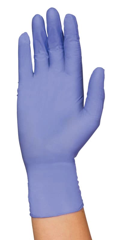 PremierPro Plus Nitrile Exam Gloves, Large, Purple, Non-Sterile, 200/Box - MED PremierPro Glv Ntrl Thn PF - Image 1