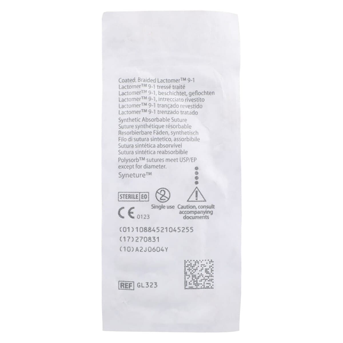Medtronic Polysorb Suture, 2-0, 30" Polyester Braid, Absorbable, Coated, Undyed, V-20 Taper Point 1/2 Circle Needle 26mm, 36/Case thumbnail 4