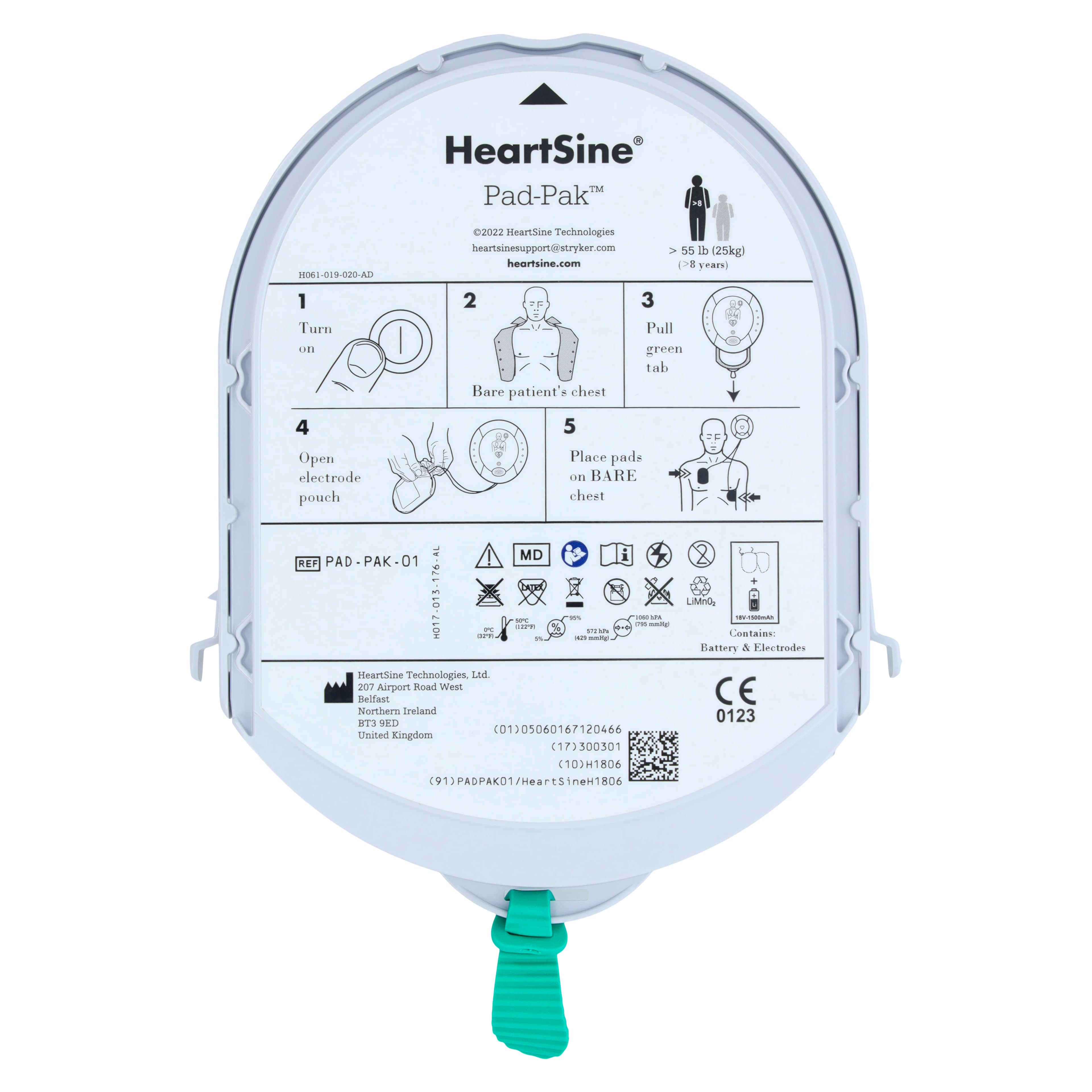 HeartSine Adult Pad-Pak (PAD-PAK-01) – Pads and Battery thumbnail 3