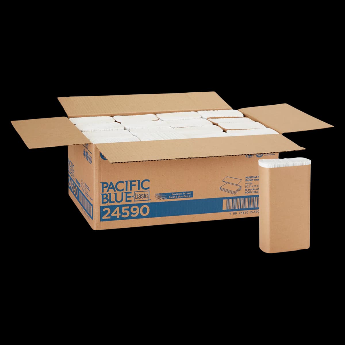 Georgia-Pacific Envision Multifold Paper Towels, 1-Ply, 9.2" x 9.4", White, 4000/Case (16 Packs of 250) thumbnail 3