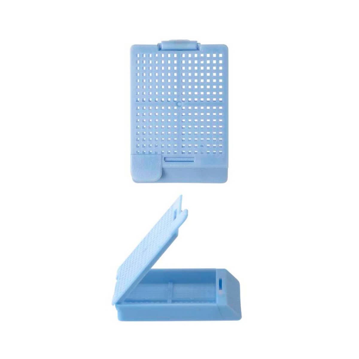 Azer Scientific Biopsy Cassette, Hinged Lid, Blue, 1500/Case - Biopsy Cassette Hinged - Image 1