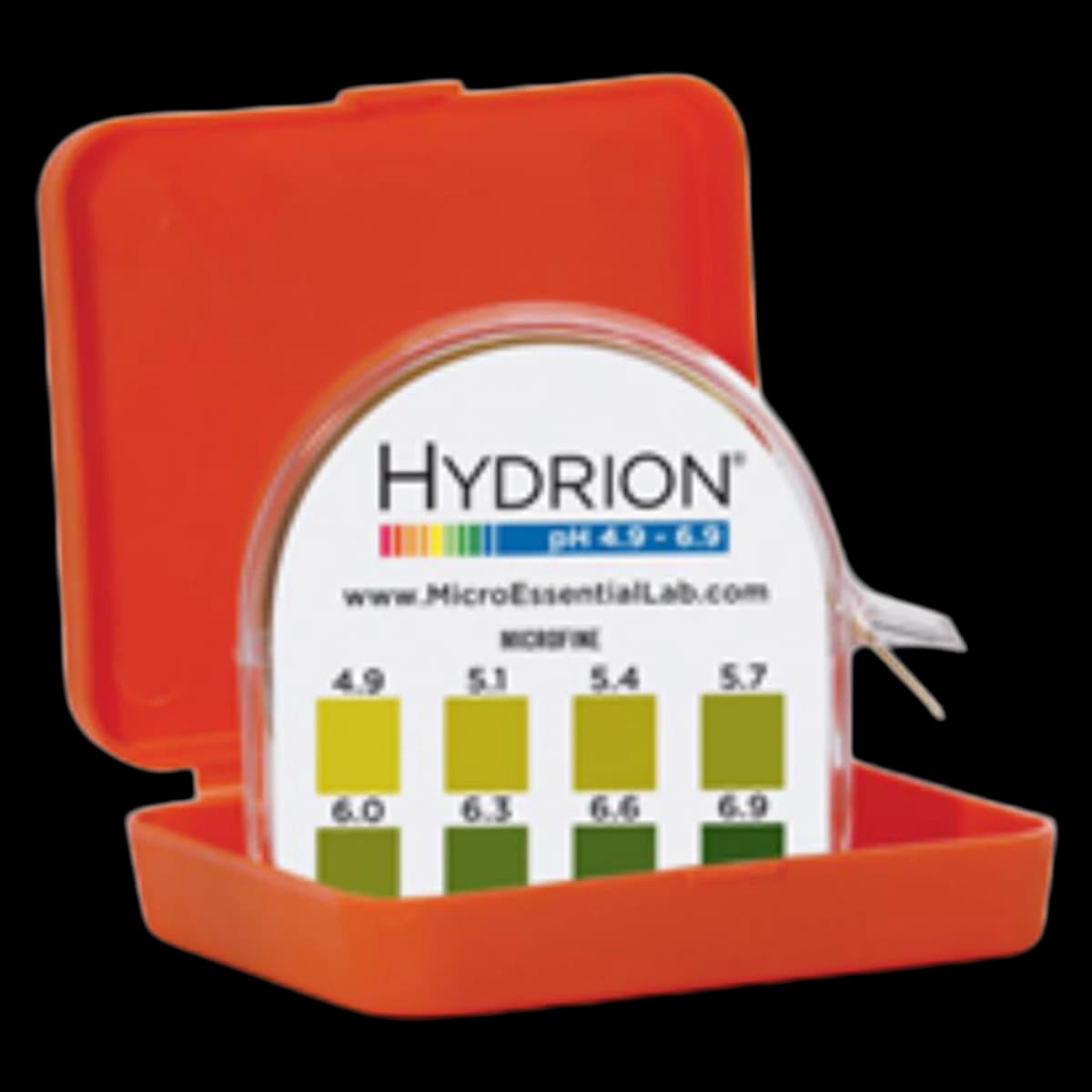 Hydrion MicroFine pH Test Strips, Range 4.9-6.9, with Color Chart, 10/Case - PH Test Paper-4.9-6.9 - Image 1