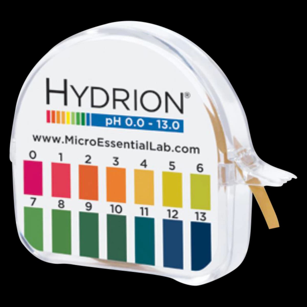 Hydrion Insta-Chek pH Test Strips, 0-13 Range, with Color Chart, 1 Roll/Pack, 10 Packs/Case - Insta Check 0-13 1Rl/Pk - Image 1