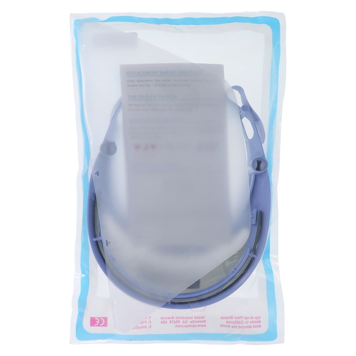 Op-D-Op II Visor Shield Protective Barrier System Kit II, Periwinkle, 1 Visor, 3 Shields, 1 Mini-Shield, 1 Light-Cure Filter thumbnail 2