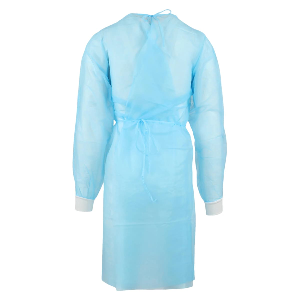 Maytex Isolation Gown, Blue, Knit Cuff, 25 g, One Size, 50/Pack, 7010BC thumbnail 3