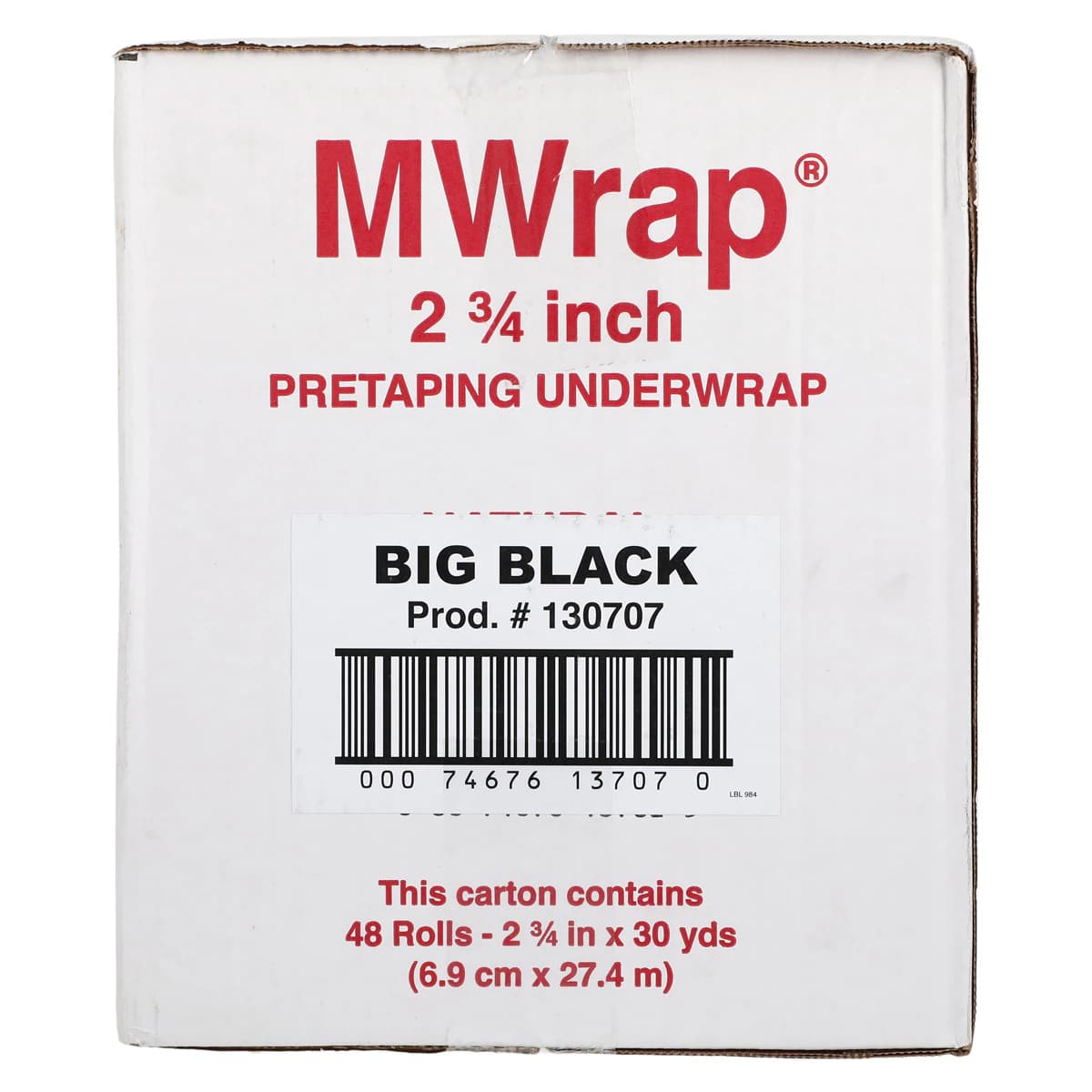 Mueller Sports Medicine M-Wrap Athletic Underwrap Foam, 2.75" x 30 yd, Black, 48/Case thumbnail 3
