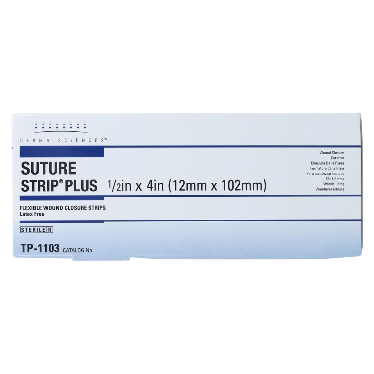 Gentell Suture Strip Plus Wound Closure Strip, 1/2" x 4", Tan, Water Resistant, Sterile, 50/Box thumbnail 5