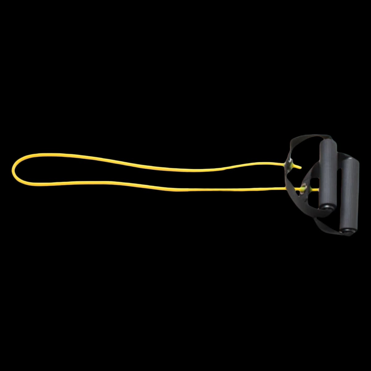 CanDo Exercise Tubing with Handles, Yellow (X-Light), 36" Length - Exerciser Can-Do W/Handle - Image 1