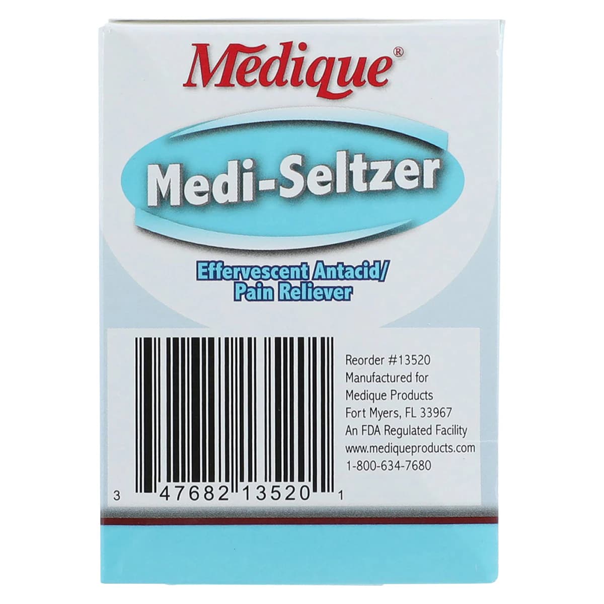 Medi-Seltzer Antacid Tablets, 325/1916/1000mg, 18 Strips x 2 Tablets/Strip, Box thumbnail 7