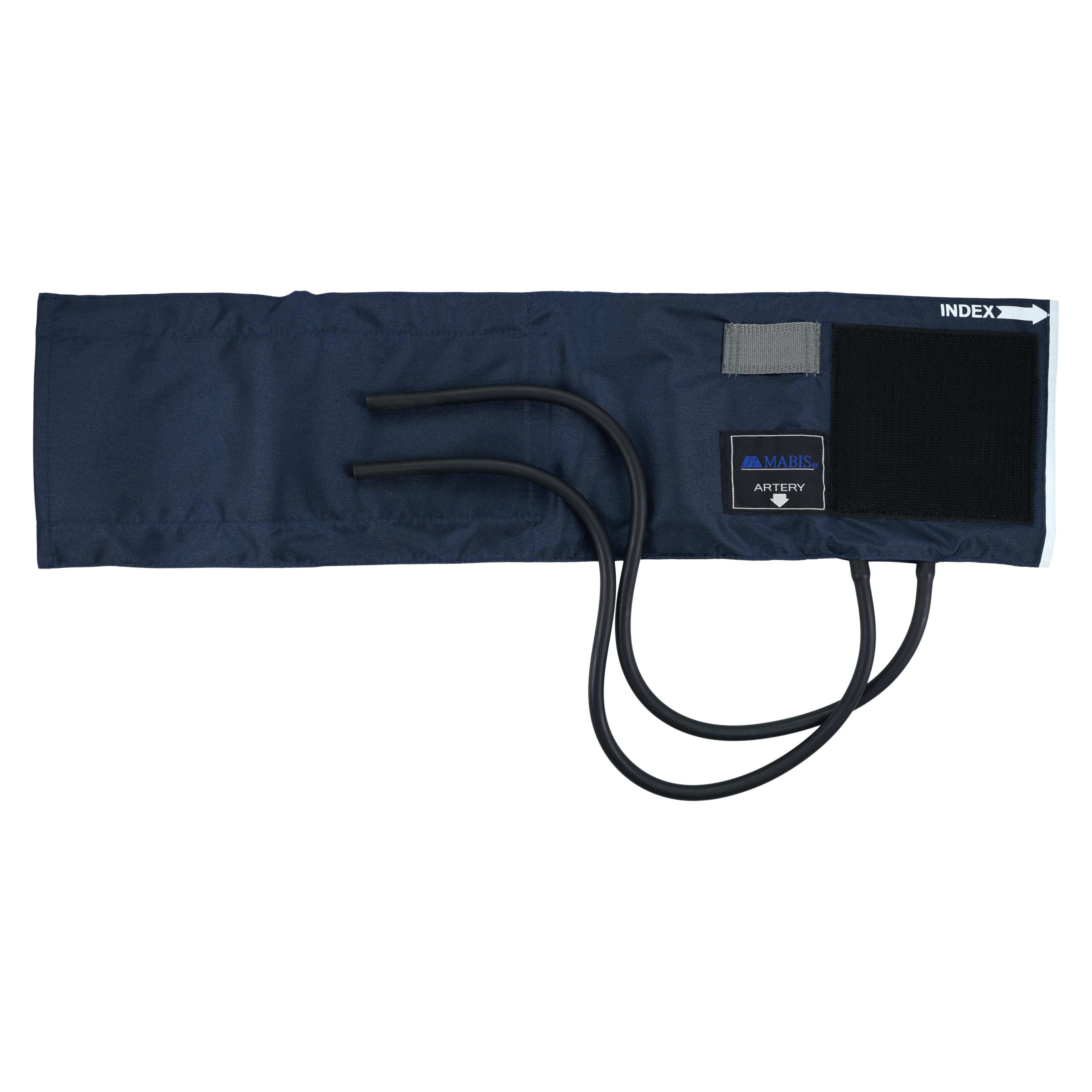 Mabis Blood Pressure Cuff & Bladder, Navy Blue, Latex, 2-Tube, 1/Each thumbnail 3