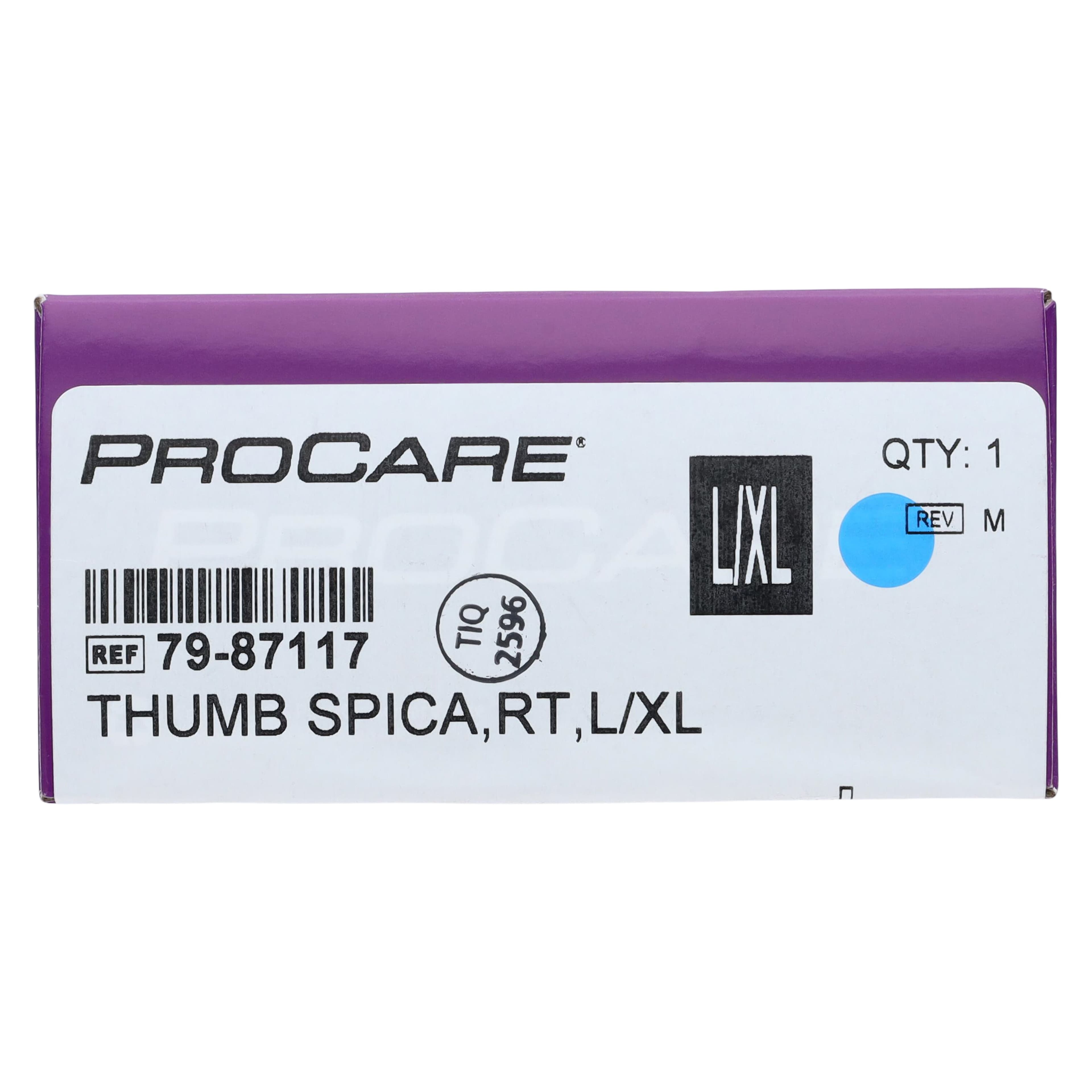 DJO ThumbSPICA Splint, Wrist/Hand, Adult, Cotton-Terry/Foam, Right, Large/X-Large, 9" thumbnail 6