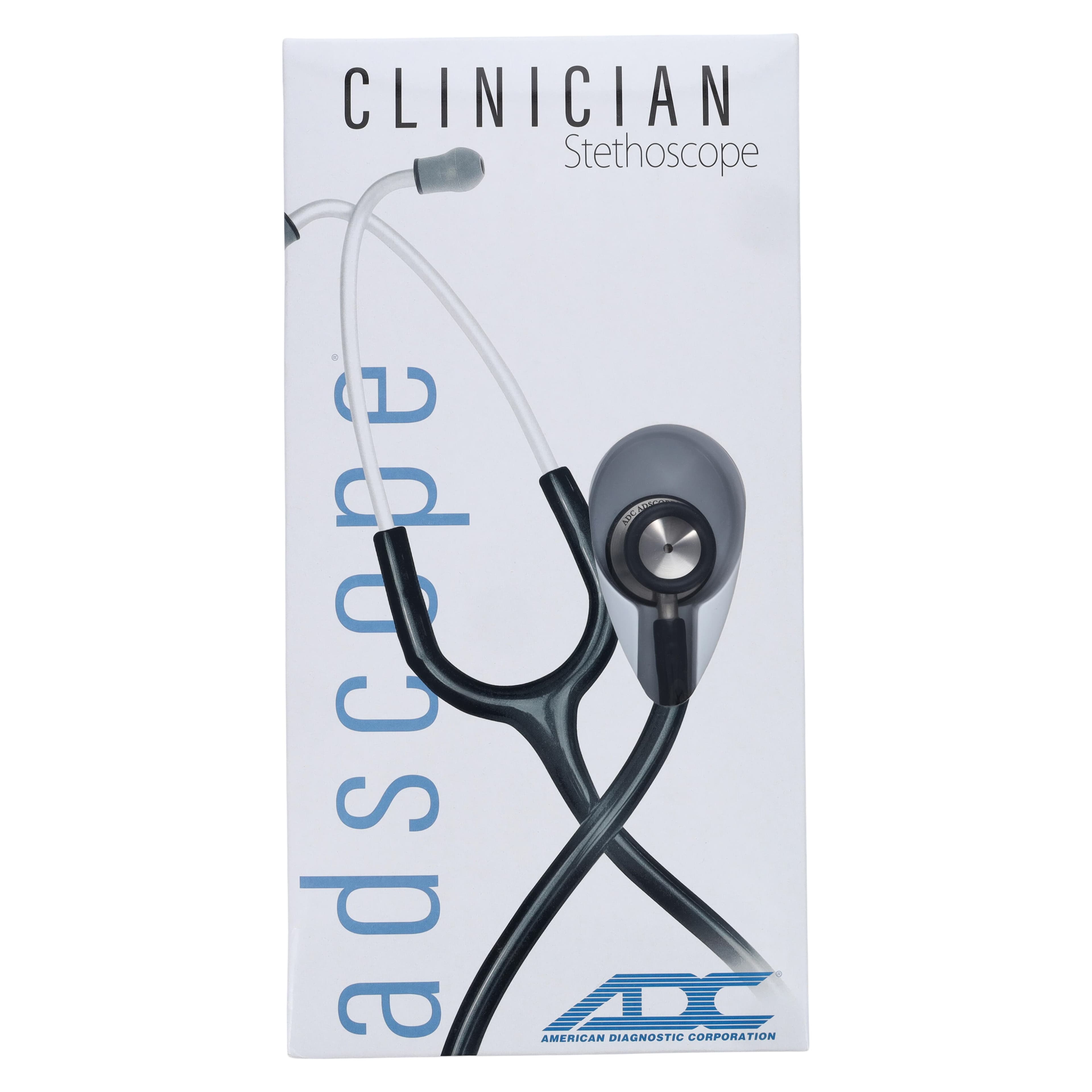 ADC Adscope 604 Pediatric Acoustic Stethoscope, Black, Single Lumen Tubing thumbnail 9