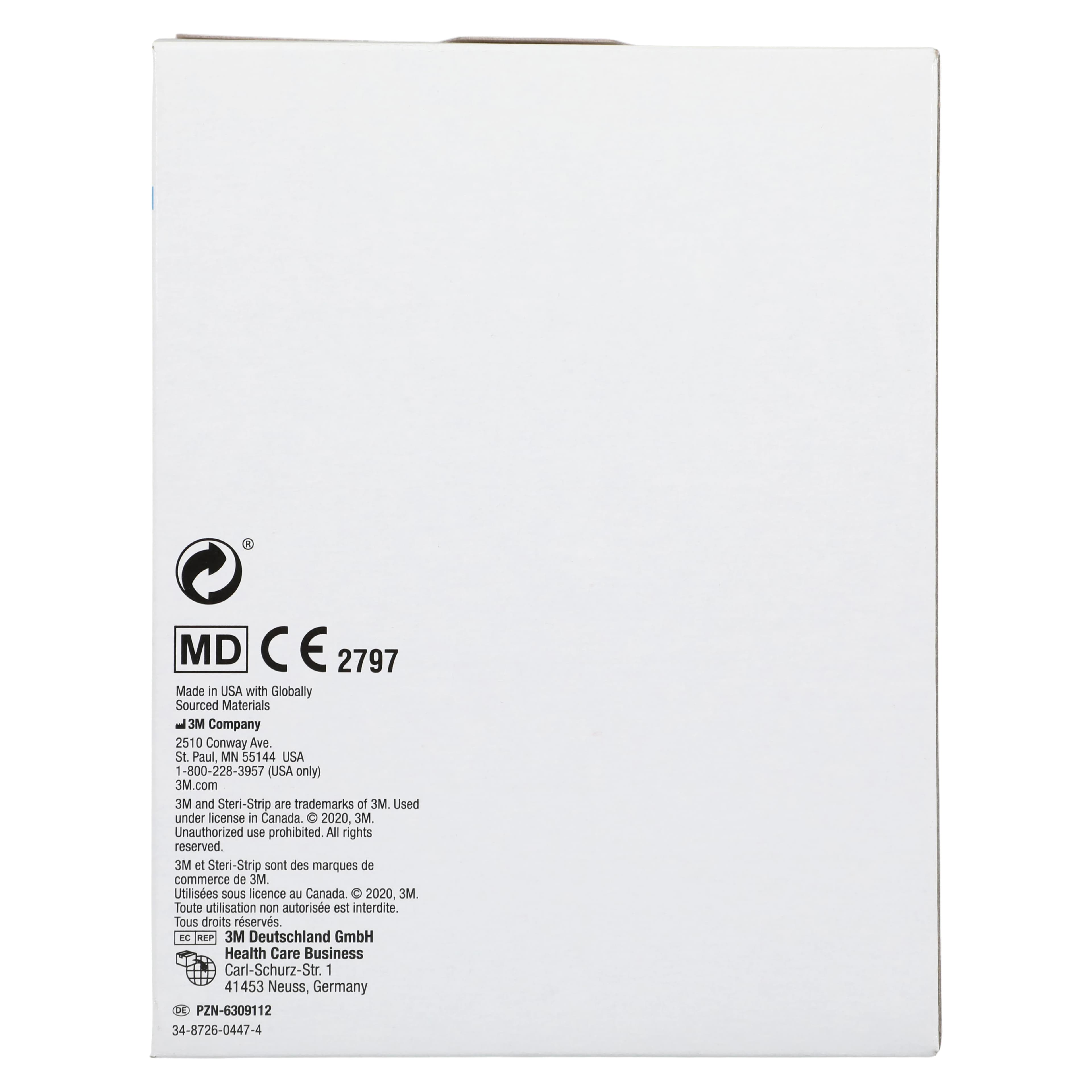 3M Steri-Strip Skin Closure Strip, 1/2" x 2", White, Sterile, 50/Box thumbnail 6