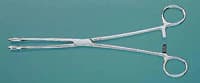 Foerster Sponge Forceps, Straight, 7", Smooth Jaws, Stainless Steel, Autoclavable, Each - Forcep Foerster 7" Straig - Image 1