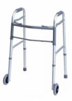 Lumex Everyday Walker Dual-Release with Wheels, 300 lb Capacity, 5" Wheels, Adult - Walker Dual-Release w/Wheels - Image 1