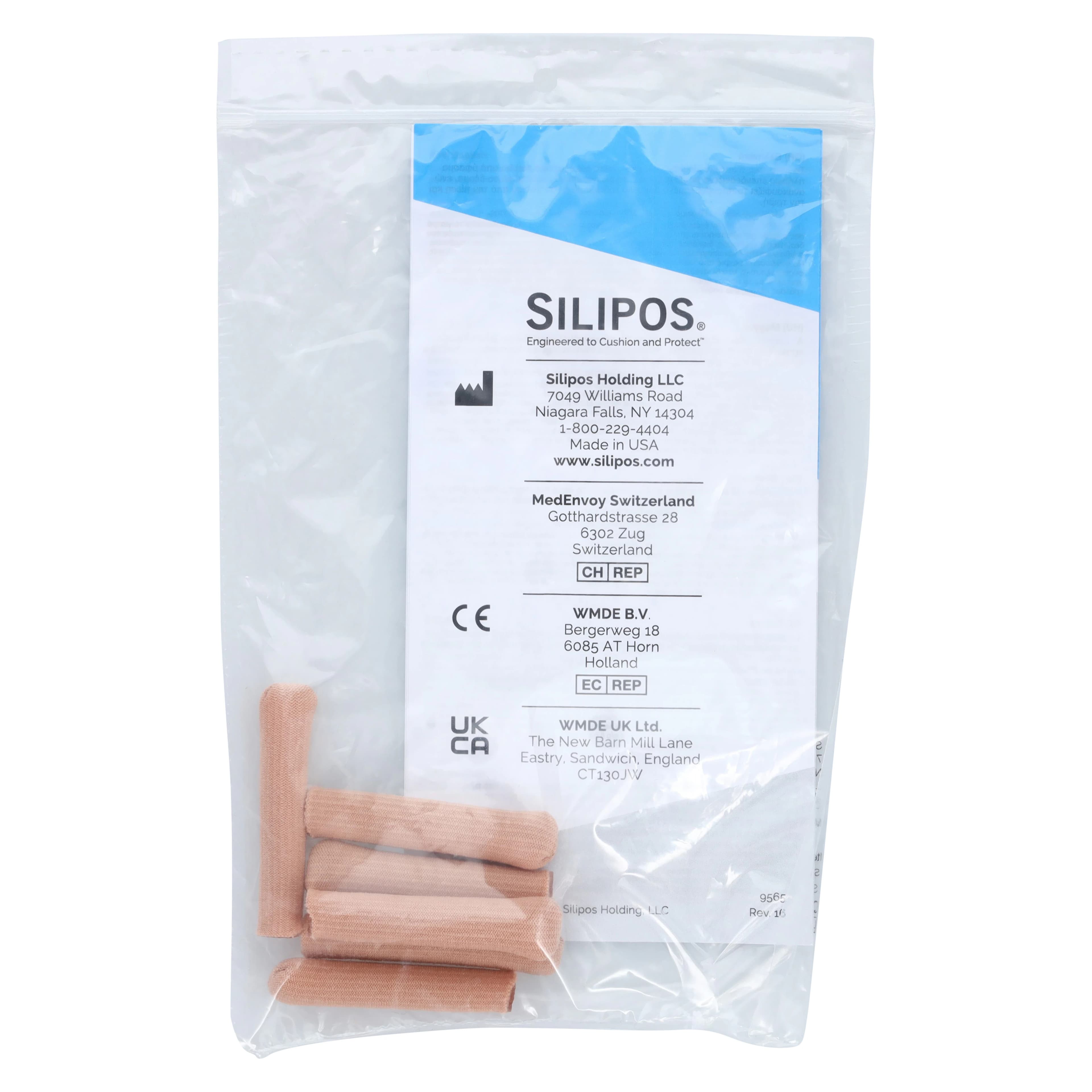 Silipos Digital Caps Mini, Gel Toe Protector Caps with Ribbed Knit Fabric and Mineral Oil thumbnail 4