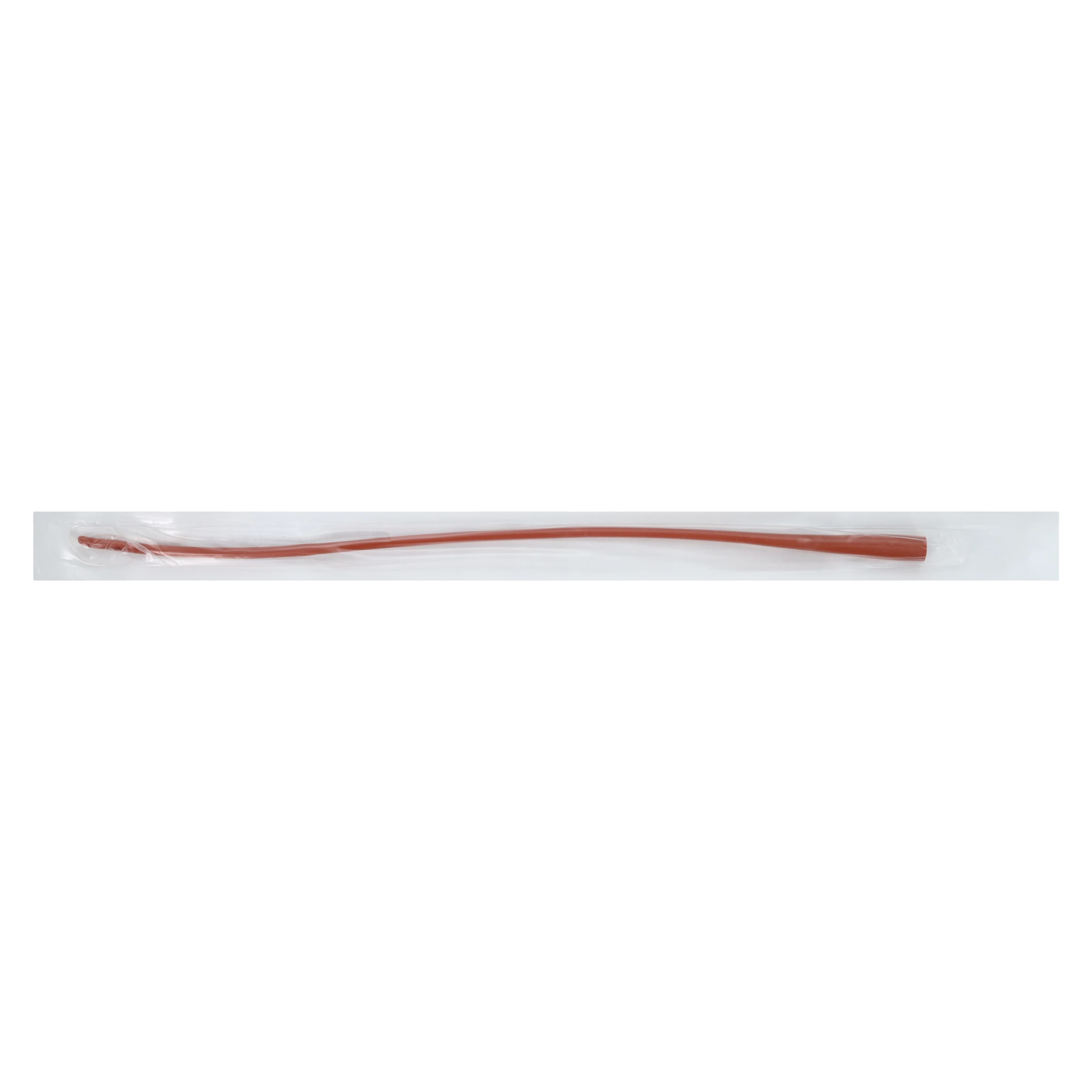 Dover Rob-Nel Intermittent Catheter, 14 Fr, 16" Length, Red Rubber, Tapered Round Tip thumbnail 2