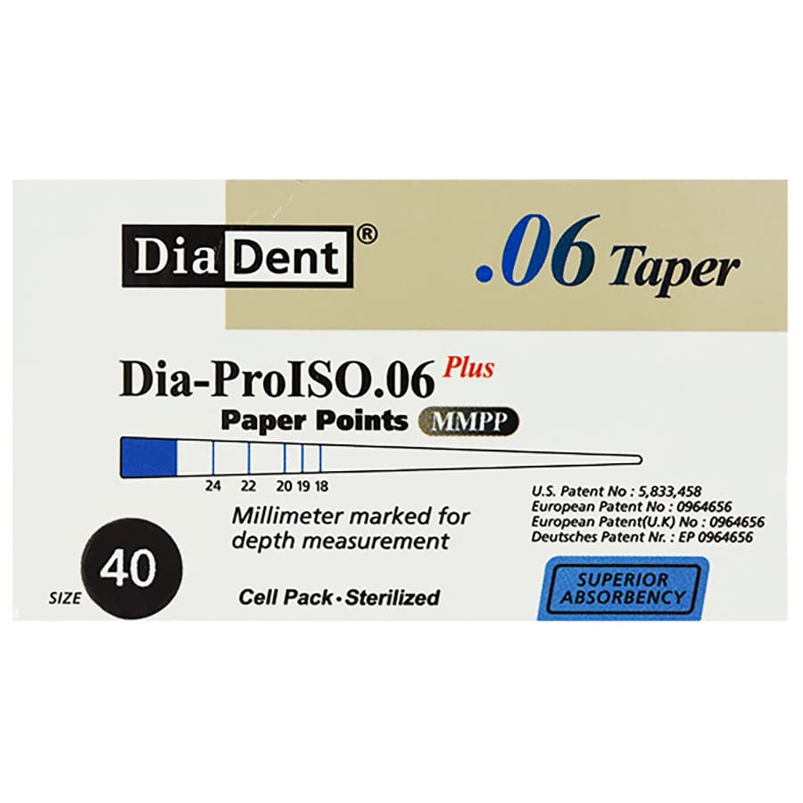Edge Endo Absorbent Points, ISO 40, 29mm, Black, Sterile, Cell Package, 120/Pk - Absorbent Points Cell Pk - Image 1
