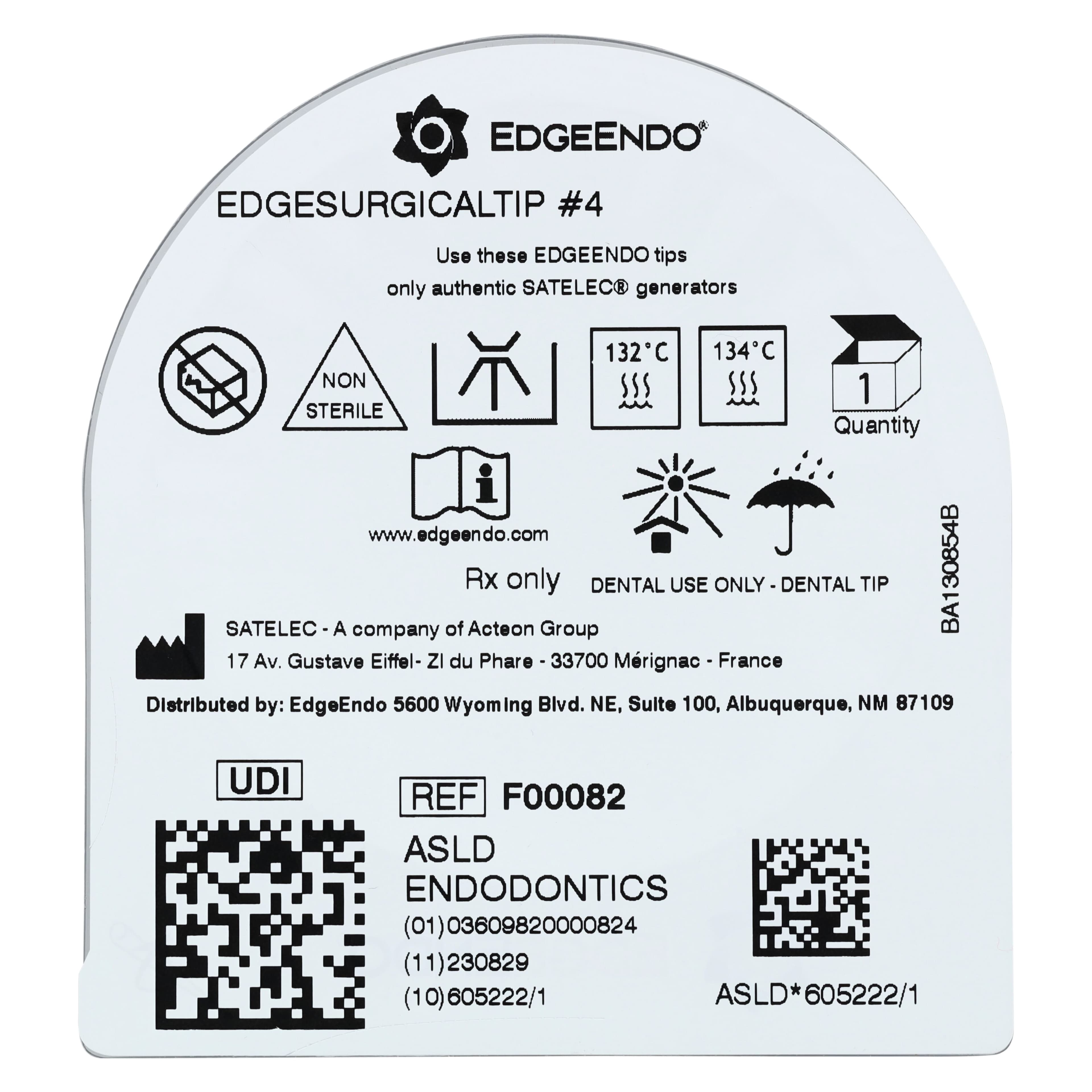 Edge Surgical Ultrasonic Tip #4, Left Angle, Diamond Coated, 3mm, Each thumbnail 2