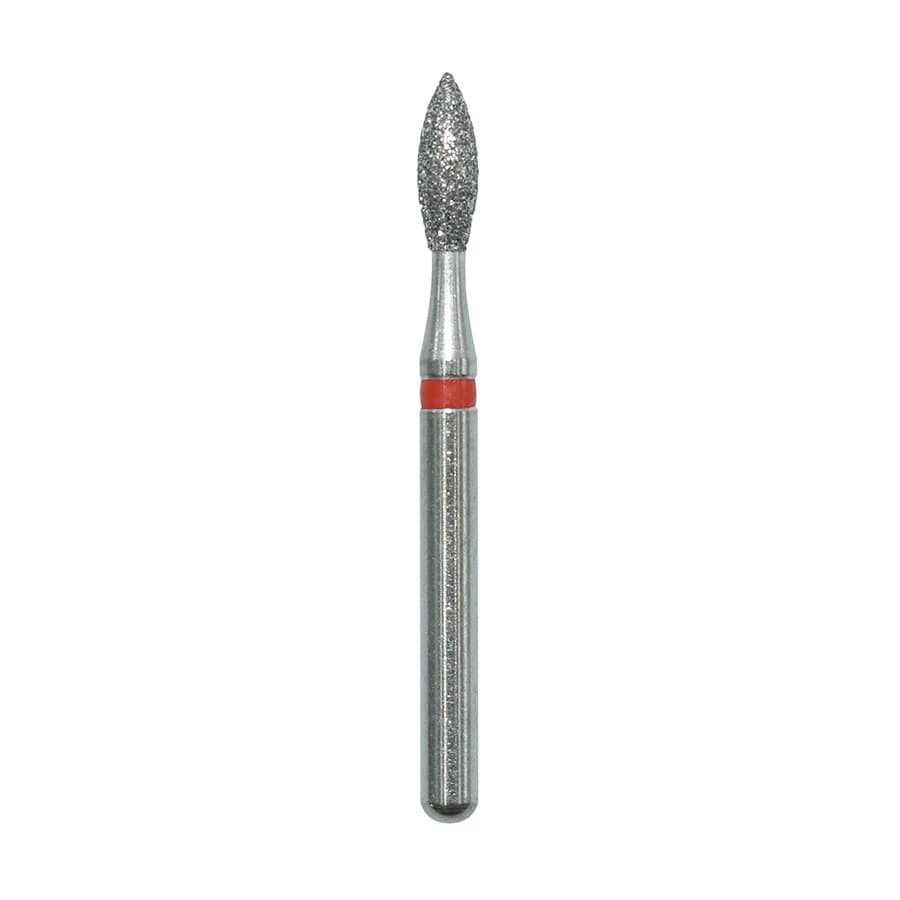 Edge Diamond Bur, Friction Grip, Fine Grit, Bud Shape, 257-018F, 19.0 mm, 25/Box - Edge Diamond FG - Image 1