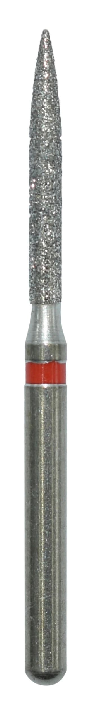 Edgeendo Diamond Bur Friction Grip Fine Flame 863-014F, 25/Package - Diamond Flame Fine - Image 1
