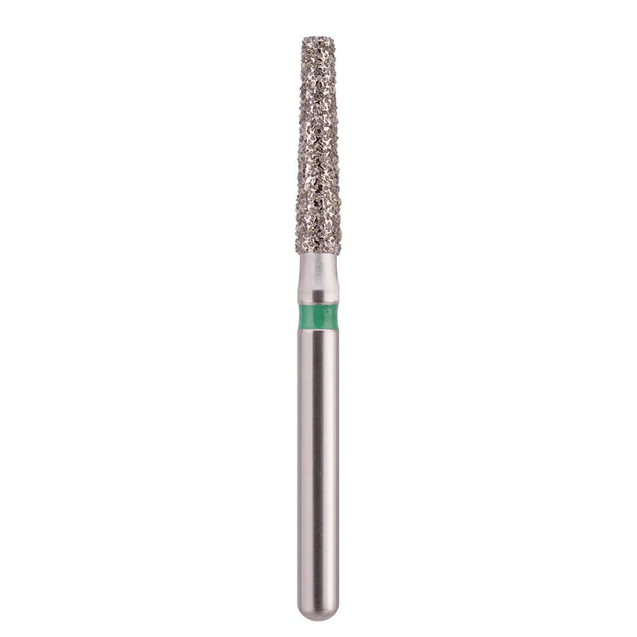 Edgeendo Diamond Bur, Friction Grip, Coarse, Flat End Taper, 847-018C, 22.0 mm, 25/Package - Diamond Flat End Cylinder - Image 1