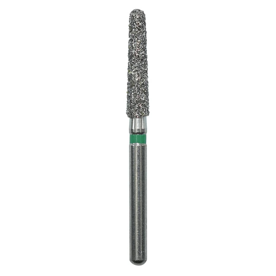 EdgeEndo Diamond Long Round End Taper Bur, Friction Grip, Coarse, 198L020C, 25/Box - Long Round End Taper 198L020C - Image 1