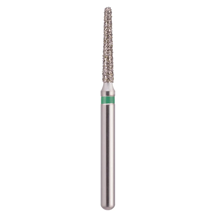 EdgeEndo Diamond Round End Taper Bur, Friction Grip, Coarse, 8.0mm, 25/Box, 198012C - Round End Taper 198012C - Image 1