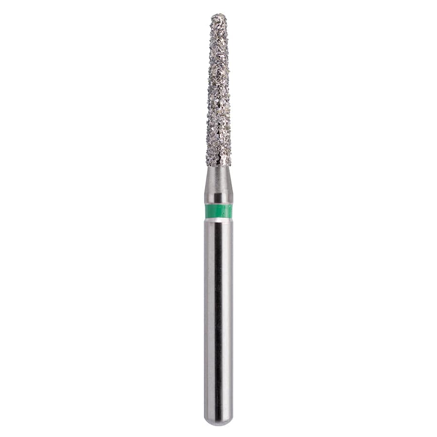 EdgeEndo Diamond Round End Taper Bur, Friction Grip, Coarse, 8.0mm, 25/Box, 198014C - Round End Taper 198014C - Image 1