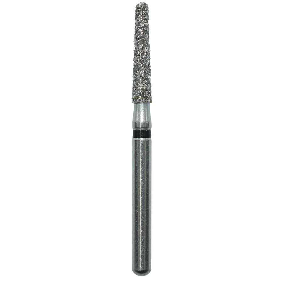 Edge Endo Diamond Round End Taper Bur, Friction Grip, Extra Coarse, 8.0mm, 25/Box, 856-015XC - Round End Taper 198015XC - Image 1