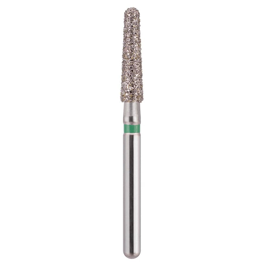 EdgeEndo Diamond Round End Taper Bur, Friction Grip, Coarse, 8.0mm, 25/Box, 198021C - Round End Taper 198021C - Image 1