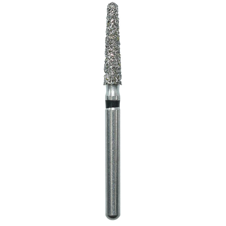 Edge Endo Diamond Round End Taper Bur, Friction Grip, Extra Coarse, 8.0mm, 25/Box, 856-021SC - Round End Taper 198021XC - Image 1