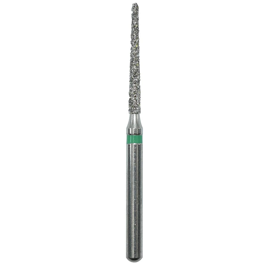 Edgeendo Diamond Round End Taper Bur, Friction Grip, Coarse, 10mm, 25/Box, 199010C - Round End Taper 199010C - Image 1