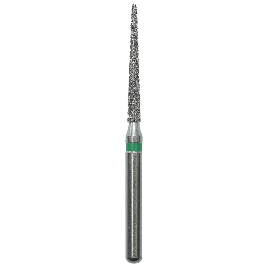Edge Burs Diamond Bur, Friction Grip, Coarse, Pointed Cone, 859-012C, 11.5 mm, 25/Package - Diamond Pointed Cone Coars - Image 1