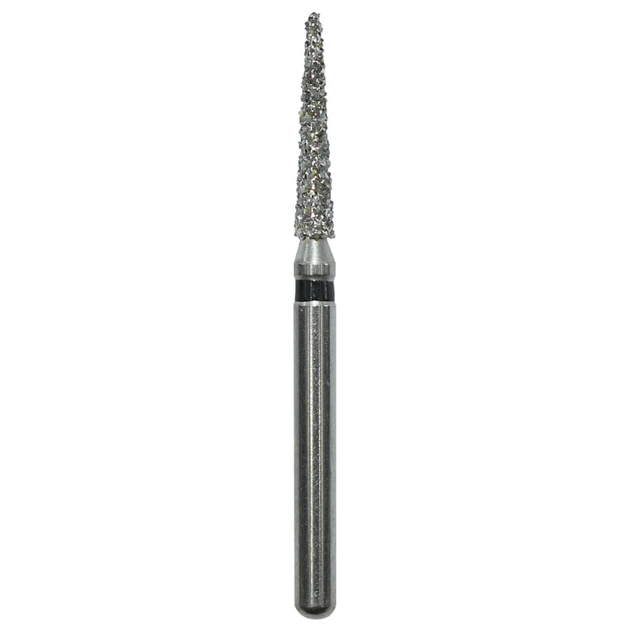 Edge Burs Diamond Bur, Friction Grip, Super Coarse, Pointed Cone, 858-014SC, 8.0 mm, 25/Package - Diamond Pointed Cone EC - Image 1