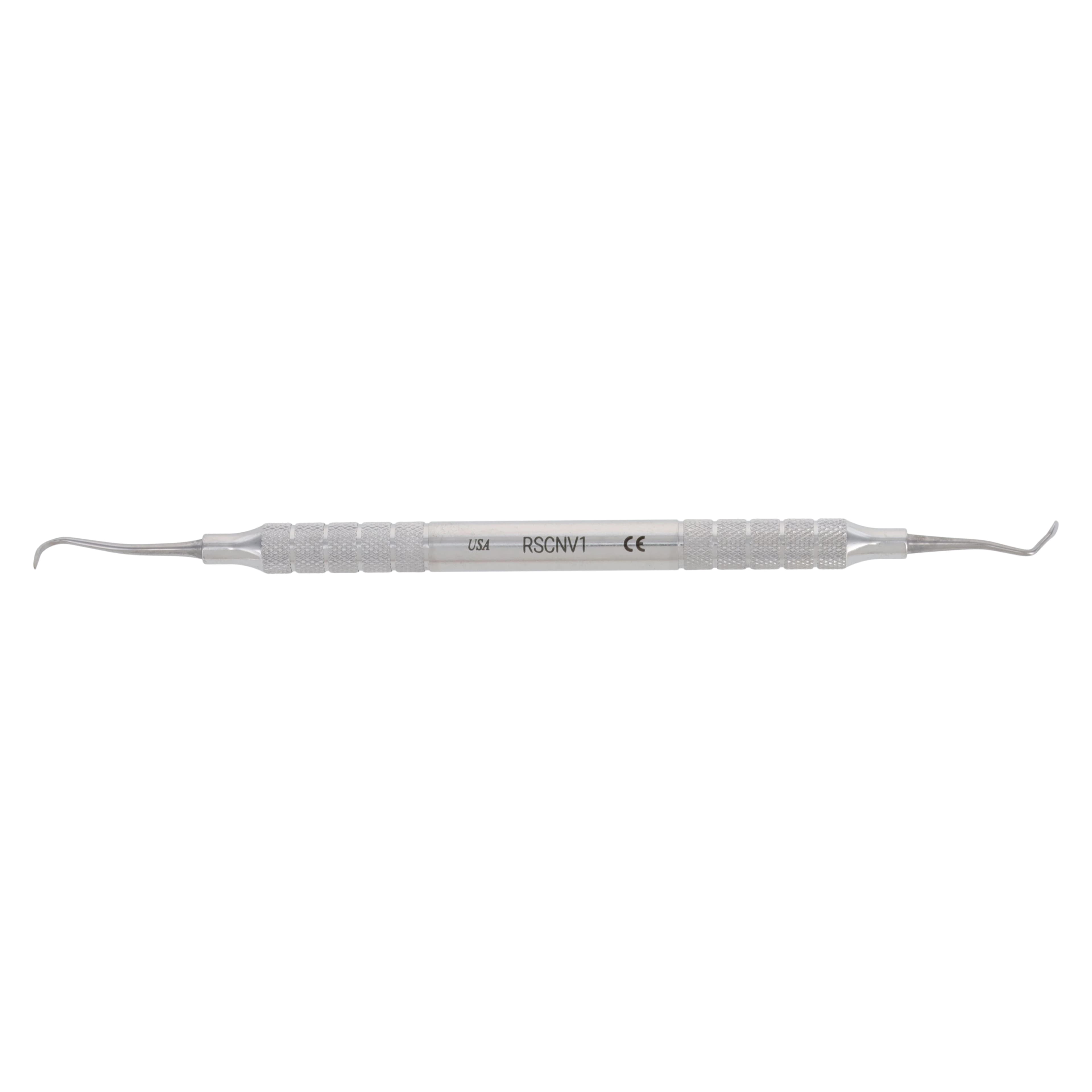Nordent Classic Scaler Double End Sickle/Spoon, Anterior, N1 Medium Round, 440A Stainless Steel, Silver, Each thumbnail 5
