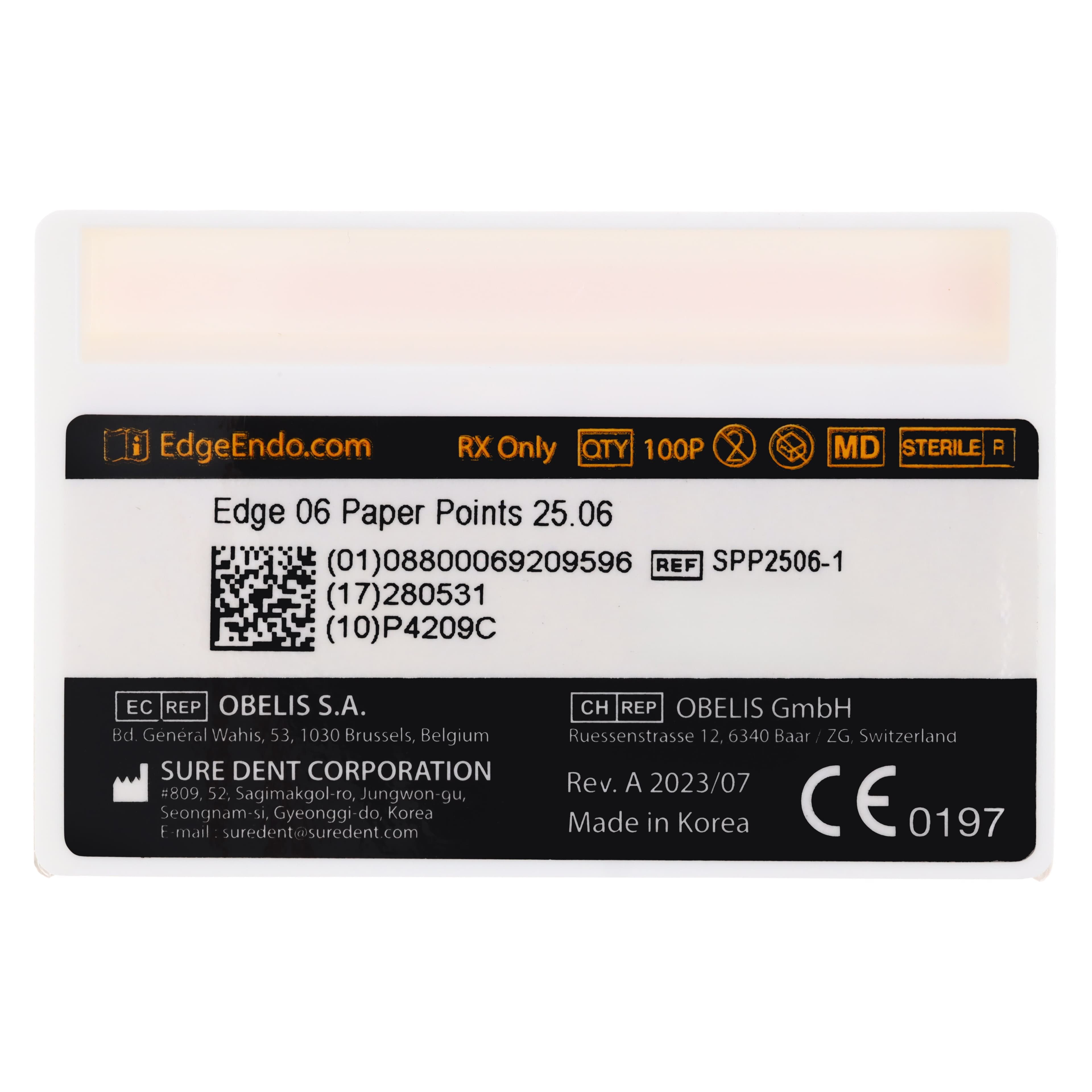 EdgeEndo 0.06 Paper Points, 29mm, Sterile, 100/Box thumbnail 7