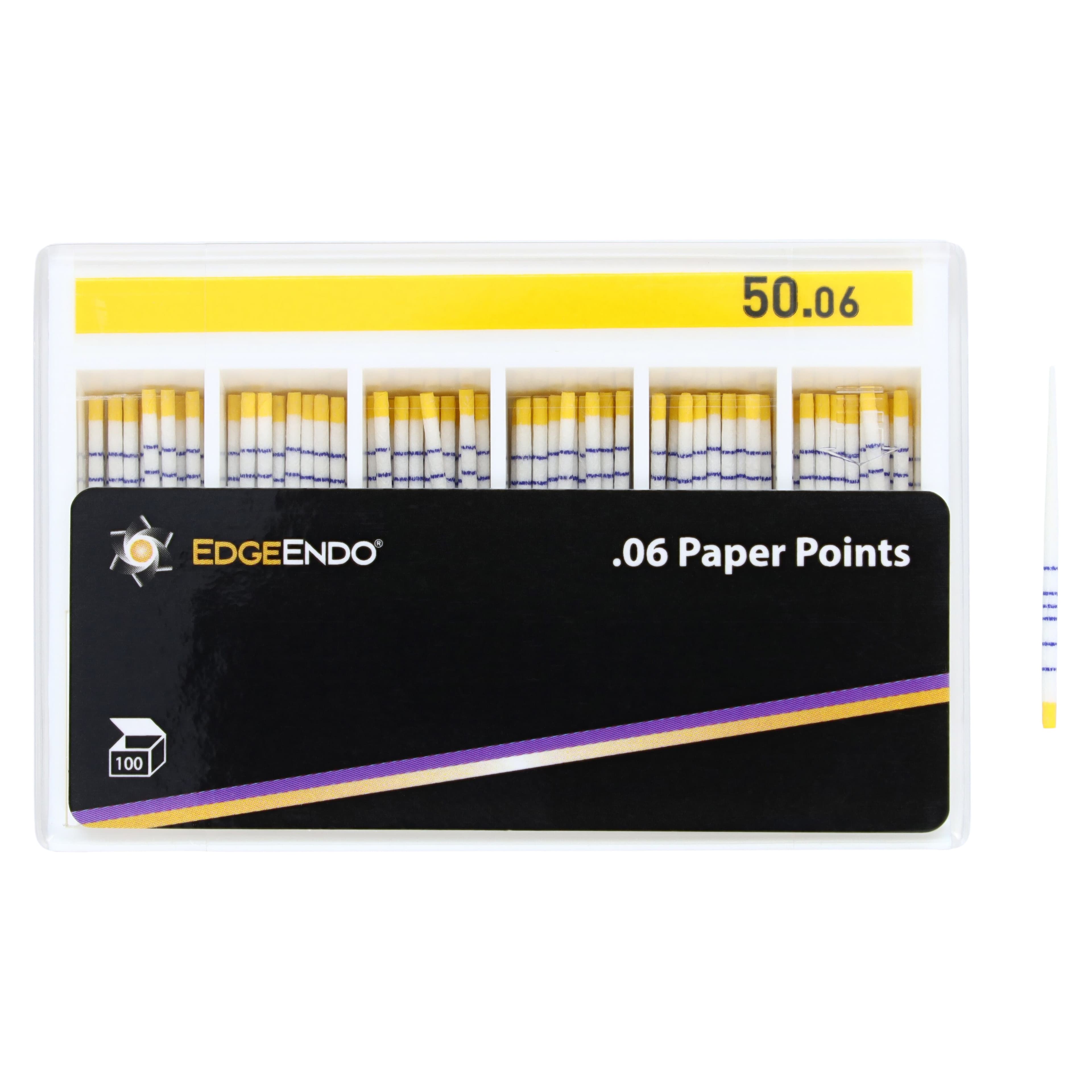 EdgeEndo 0.06 Paper Points, Size 50, 29mm, Sterile, 100/Box thumbnail 5