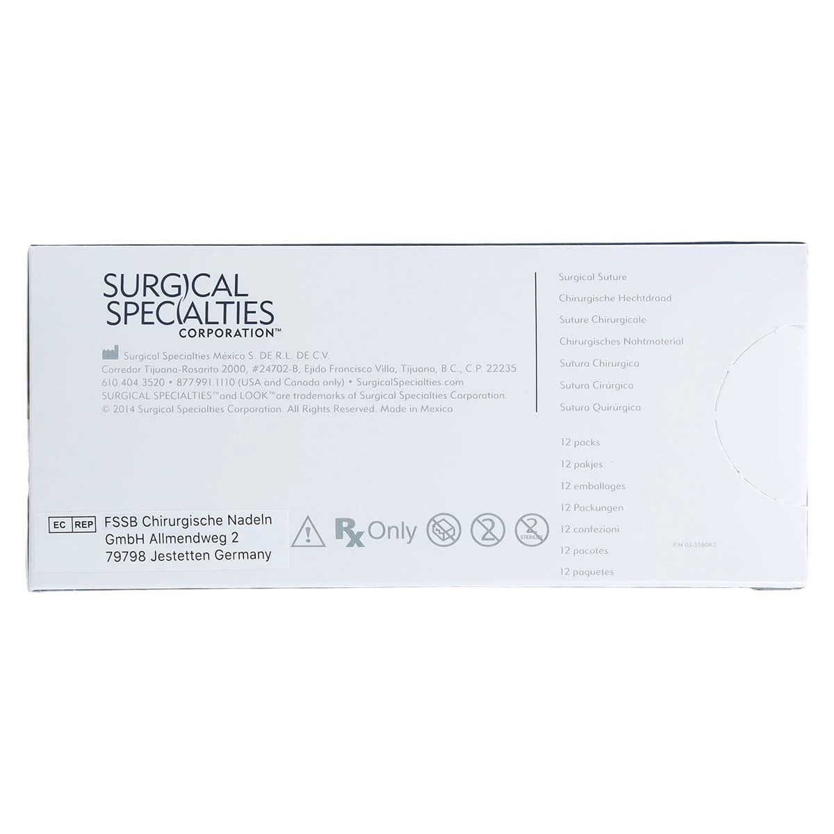 Sharpoint Nylon Monofilament Non-Absorbable Suture, 10-0, 1 in, M.E.T. Point Bi-Curve 5mm, Black, BRM-5, 12/Box thumbnail 4