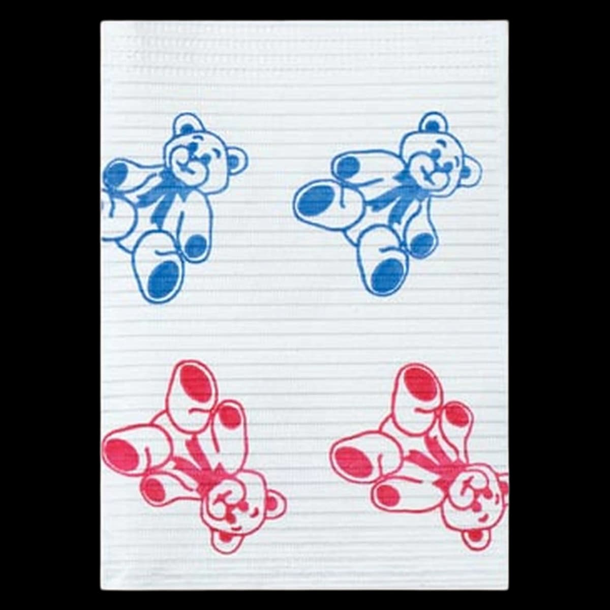 Crosstex PolyBack Patient Bibs, 3-Ply, 13" x 19", Teddy Bear Print, 500/Case, WPXTB - PolyBack Patient Bibs, 3-Ply, 13" x 19", Teddy Bear, 500/Pk, WPXTB (Discontinued) - Image 1