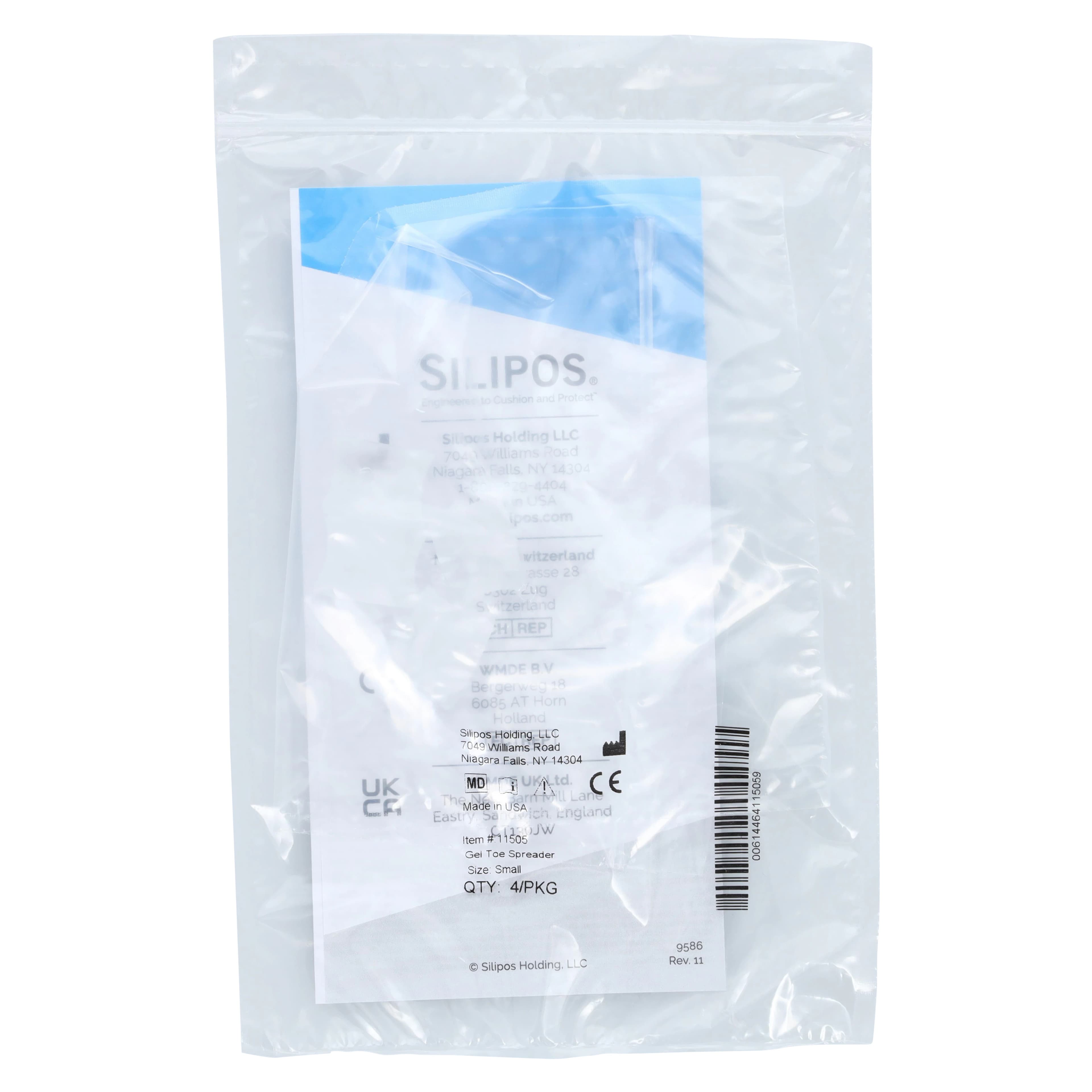 Silipos Toe Spreader, Gel with Mineral Oil, Small thumbnail 3