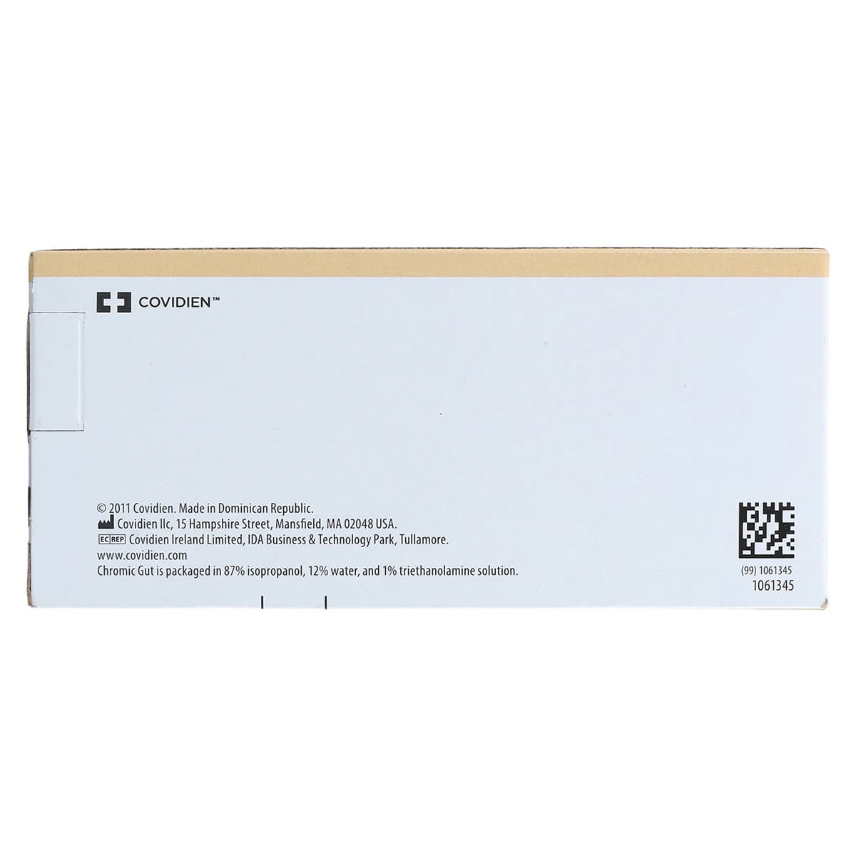 Surgigut Chromic Gut Suture, 4-0, 18", P-13 Premium Reverse Cutting 3/8 Circle Needle 13mm, Undyed, 12/Package thumbnail 6
