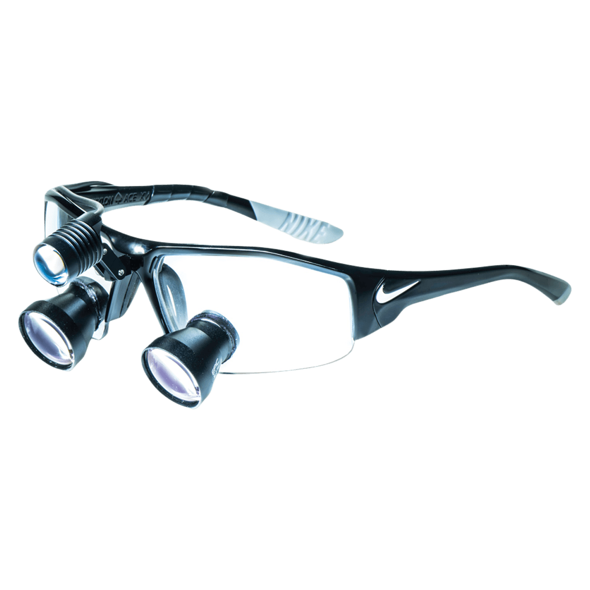 Epic Loupes with Nike Frames, Binocular, 3.3x Magnification, 01KT8PD57VE013HQ6JA1Z5ZDSK - Epic Loupes with Nike Frames - Image 1
