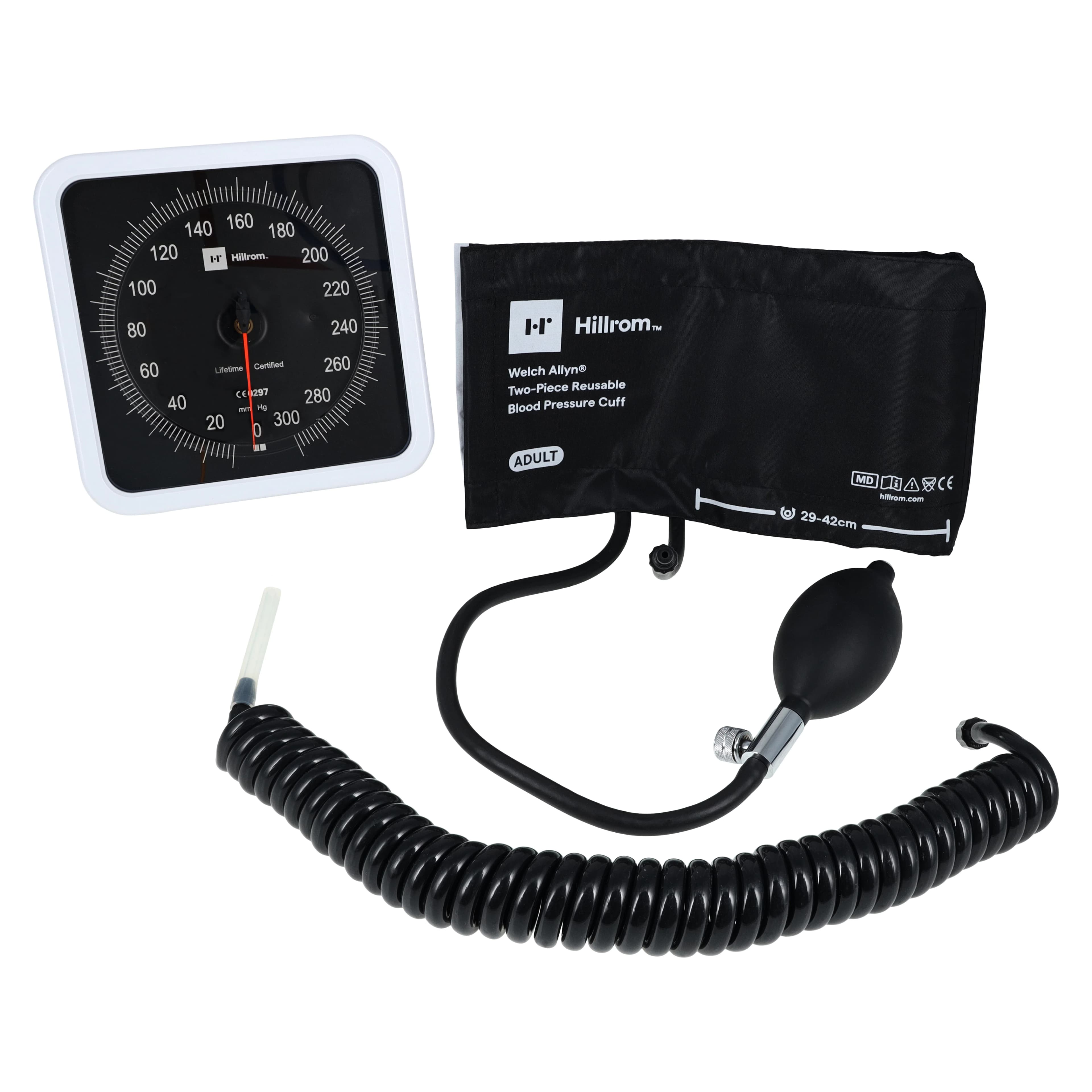 Tycos 767 Series Aneroid Sphygmomanometer, Size 11, Black/White, Latex-Free, Dial Display - Aneroid 767 Wl,adl,old-stl - Image 1
