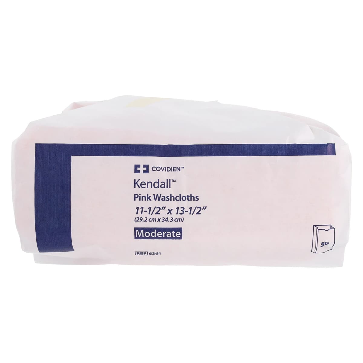 Cardinal Health Versalon Disposable Non-Woven Washcloth, Moderate Absorbency, Apertured, Non-Sterile, 11.5 in x 13.5 in, Pink, 10 Bags/Case thumbnail 3