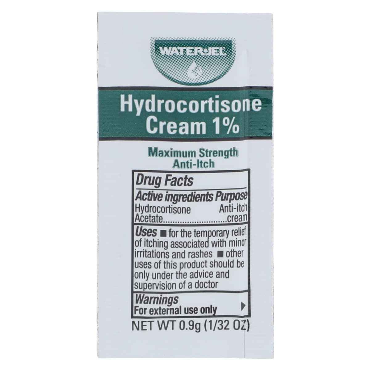 Waterjel Hydrocortisone Cream 1%, 0.9g Foil Packet, 144/Box thumbnail 3